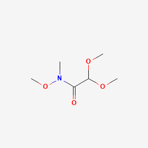 molecular formula C6H13NO4 B570267 N,2,2-Trimethoxy-N-methylacetamide CAS No. 1401816-27-0