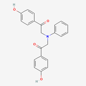 2,2'-(Phenylazanediyl)bis[1-(4-hydroxyphenyl)ethan-1-one]