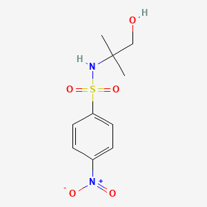 molecular formula C10H14N2O5S B5702771 N-(1-hydroxy-2-methylpropan-2-yl)-4-nitrobenzenesulfonamide 