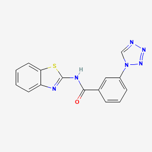 molecular formula C15H10N6OS B5702853 N-[(2Z)-1,3-benzothiazol-2(3H)-ylidene]-3-(1H-tetrazol-1-yl)benzamide 