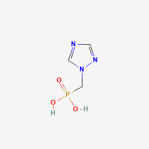 molecular formula C3H6N3O3P B570292 ((1H-1,2,4-Triazol-1-yl)methyl)phosphonic acid CAS No. 111911-03-6