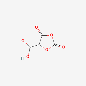 molecular formula C4H2O6 B570301 2,5-Dioxo-1,3-dioxolane-4-carboxylic acid CAS No. 112726-72-4