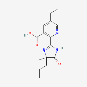 molecular formula C15H19N3O3 B570306 4-Desisopropyl-4-propyl Imazethapyr CAS No. 153232-73-6