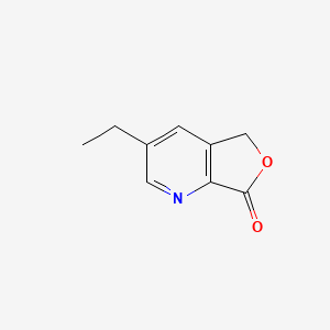 molecular formula C9H9NO2 B570309 3-Ethyl-5H-furo[3,4-b]pyridin-7-one CAS No. 1360885-08-0