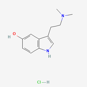 molecular formula C12H17ClN2O B570312 Bufotenine hydrochloride CAS No. 55206-22-9