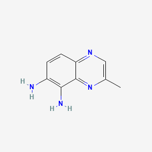 molecular formula C9H10N4 B570317 3-Methylquinoxaline-5,6-diamine CAS No. 120885-34-9