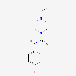 molecular formula C13H18FN3O B5703259 4-ethyl-N-(4-fluorophenyl)piperazine-1-carboxamide 
