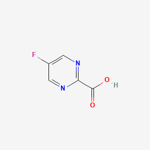 molecular formula C5H3FN2O2 B570327 5-Fluoropyrimidine-2-carboxylic acid CAS No. 1196151-51-5