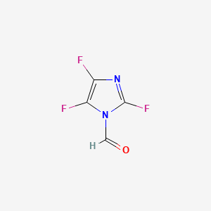 molecular formula C4HF3N2O B570332 2,4,5-Trifluoro-1H-imidazole-1-carbaldehyde CAS No. 120047-74-7