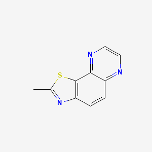 molecular formula C10H7N3S B570343 2-Methylthiazolo[5,4-f]quinoxaline CAS No. 114382-34-2