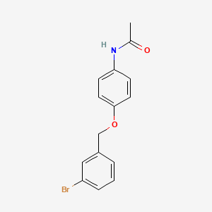 molecular formula C15H14BrNO2 B5703449 N-[4-[(3-bromophenyl)methoxy]phenyl]acetamide 