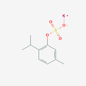 molecular formula C10H15KO4S B570345 Thymol Sulfate Potassium Salt CAS No. 172265-90-6