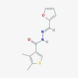 N'-(2-furylmethylene)-4,5-dimethyl-3-thiophenecarbohydrazide