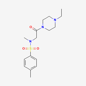 N-[2-(4-ethyl-1-piperazinyl)-2-oxoethyl]-N,4-dimethylbenzenesulfonamide
