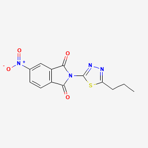 5-nitro-2-(5-propyl-1,3,4-thiadiazol-2-yl)-1H-isoindole-1,3(2H)-dione