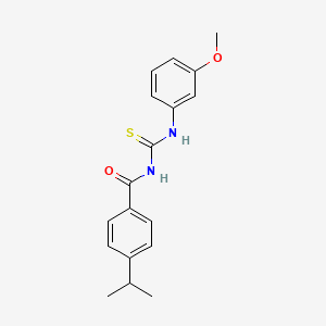 4-isopropyl-N-{[(3-methoxyphenyl)amino]carbonothioyl}benzamide