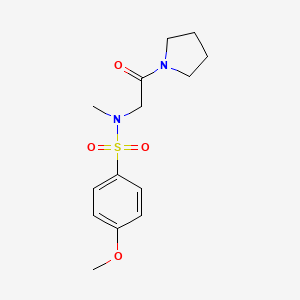4-Methoxy-N-methyl-N-(2-oxo-2-pyrrolidin-1-yl-ethyl)-benzenesulfonamide