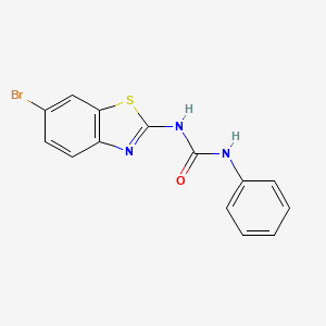 N-(6-bromo-1,3-benzothiazol-2-yl)-N'-phenylurea
