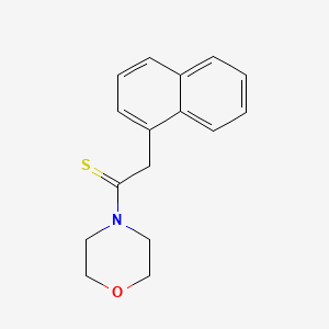 molecular formula C16H17NOS B5703687 Morpholine, 4-[2-(1-naphthalenyl)-1-thioxoethyl]- CAS No. 84300-72-1