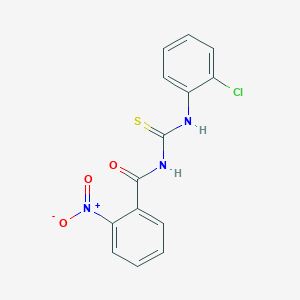 molecular formula C14H10ClN3O3S B5703756 N-[(2-chlorophenyl)carbamothioyl]-2-nitrobenzamide 