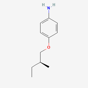 molecular formula C11H17NO B570386 (S)-4-(2-Methyl-butoxy)-phenylamine CAS No. 112418-54-9