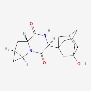 molecular formula C18H24N2O3 B570388 Saxagliptin Cyclic Amide CAS No. 1350800-77-9