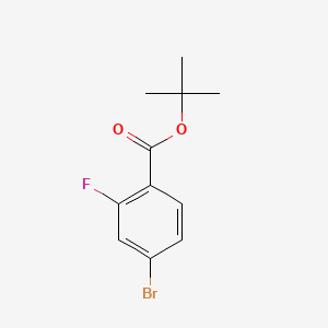 molecular formula C11H12BrFO2 B570390 Tert-butyl 4-bromo-2-fluorobenzoate CAS No. 889858-12-2