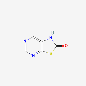 molecular formula C5H3N3OS B570393 Thiazolo[5,4-d]pyrimidin-2(1H)-one CAS No. 119681-93-5