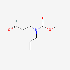 molecular formula C8H13NO3 B570397 methyl N-(3-oxopropyl)-N-prop-2-enylcarbamate CAS No. 121731-72-4