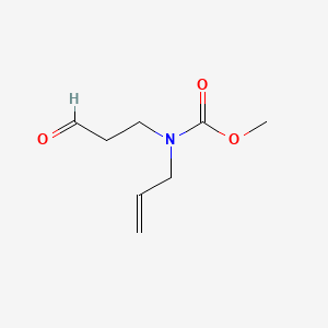 molecular formula C8H13NO3 B570397 Methyl allyl(3-oxopropyl)carbamate CAS No. 121731-72-4