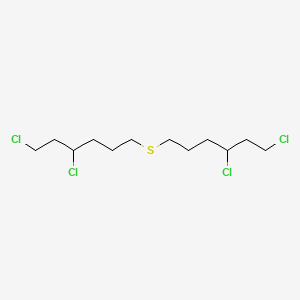 molecular formula C12H22Cl4S B570398 1,3-Dichloro-6-[(4,6-dichlorohexyl)sulfanyl]hexane CAS No. 114811-35-7