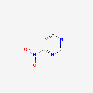 molecular formula C4H3N3O2 B570401 4-Nitropyrimidine CAS No. 122429-13-4