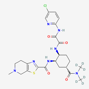 molecular formula C24H30ClN7O4S B570406 Edoxaban-d6 CAS No. 1304701-57-2