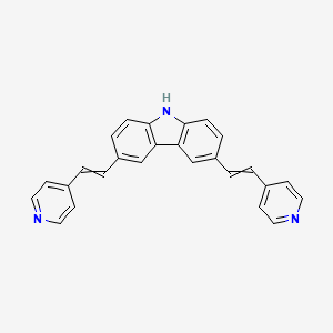 9H-Carbazole, 3,6-bis[2-(4-pyridinyl)ethenyl]-