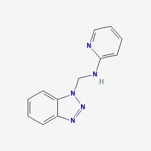 molecular formula C12H11N5 B5704225 N-(1H-1,2,3-Benzotriazol-1-ylmethyl)pyridin-2-amine CAS No. 111098-20-5
