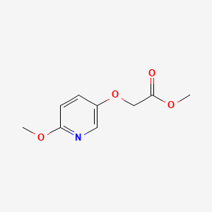 molecular formula C9H11NO4 B570437 Methyl [(6-methoxy-3-pyridinyl)oxy]acetate CAS No. 123022-16-2
