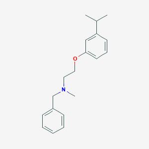 molecular formula C19H25NO B5704374 N-benzyl-N-methyl-2-(3-propan-2-ylphenoxy)ethanamine 