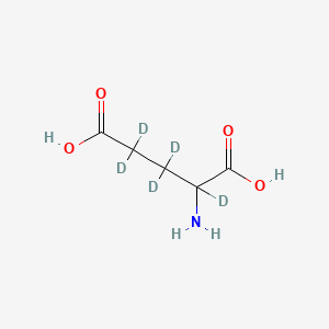 molecular formula C5H9NO4 B570452 2,3,3,4,4-Pentadeuterioglutamic acid CAS No. 14341-79-8