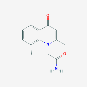 molecular formula C13H14N2O2 B5704524 2-(2,8-dimethyl-4-oxoquinolin-1(4H)-yl)acetamide 