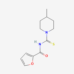 molecular formula C12H16N2O2S B5704594 N-(4-methylpiperidine-1-carbothioyl)furan-2-carboxamide 