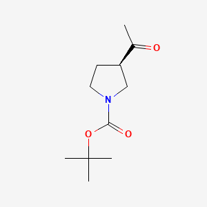 B570460 tert-Butyl (3R)-3-acetylpyrrolidine-1-carboxylate CAS No. 1374673-69-4