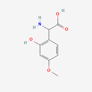molecular formula C9H11NO4 B570464 Amino(2-hydroxy-4-methoxyphenyl)acetic acid CAS No. 117427-61-9