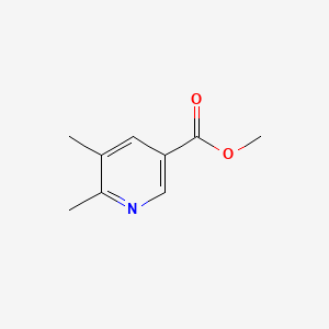 molecular formula C9H11NO2 B570467 Methyl 5,6-dimethylnicotinate CAS No. 1174028-18-2