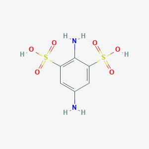 molecular formula C6H8N2O6S2 B057047 2,5-二氨基苯-1,3-二磺酸 CAS No. 6409-48-9