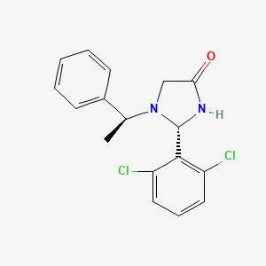 (S)-2-(2,6-Dichlorophenyl)-1-((S)-1-phenylethyl)imidazolidin-4-one
