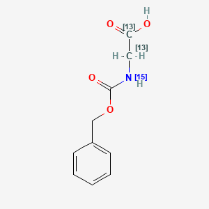 N-Carbobenzoxyglycine-13C2,15N