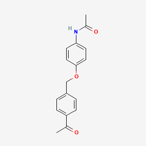 molecular formula C17H17NO3 B5704872 N~1~-{4-[(4-ACETYLBENZYL)OXY]PHENYL}ACETAMIDE 