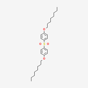 molecular formula C28H42O4S B570490 Bis(4-octyloxyphenyl) sulfone CAS No. 116763-19-0