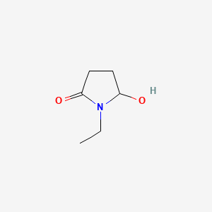 molecular formula C6H11NO2 B570491 1-Ethyl-5-hydroxypyrrolidin-2-one CAS No. 72954-65-5