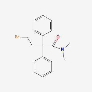 molecular formula C18H20BrNO B570493 4-bromo-N,N-dimethyl-2,2-diphenylbutanamide CAS No. 113817-55-3